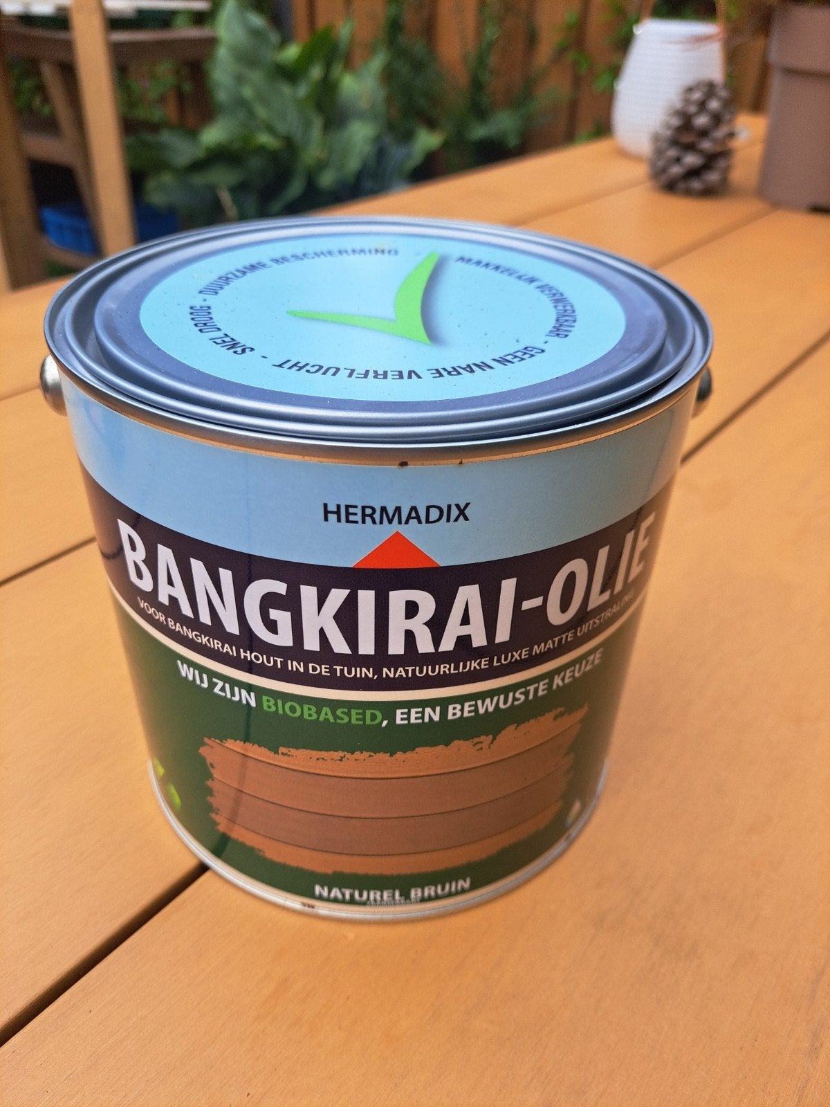 Hermadix Bankirai olie naturel bruin, Doe-het-zelf en Verbouw, Verf, Beits en Lak, Ophalen, Nieuw