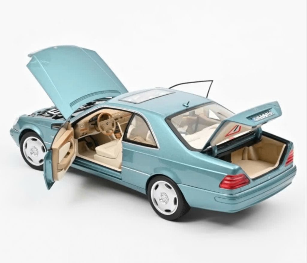 MERCEDES BENZ CL600 CUP 1997 BLAUW MET. 1/18 NOREV 183448, Verzenden, Nieuw, Auto, Norev