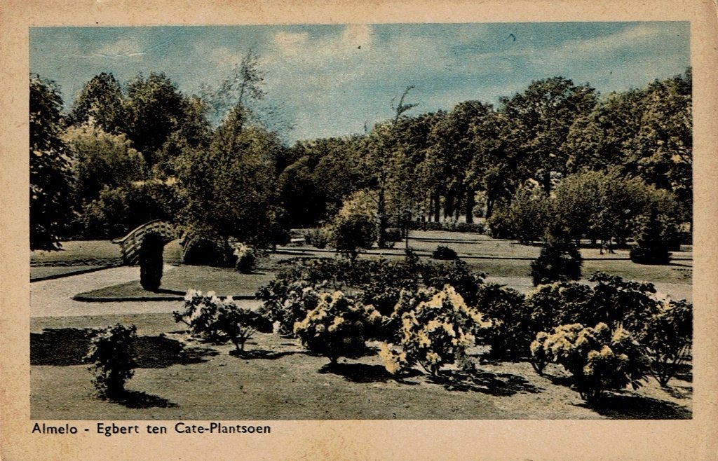 Almelo - Egbert ten Cate-Plantsoen, Verzamelen, Ophalen of Verzenden, 1920 tot 1940, Ongelopen, Overijssel