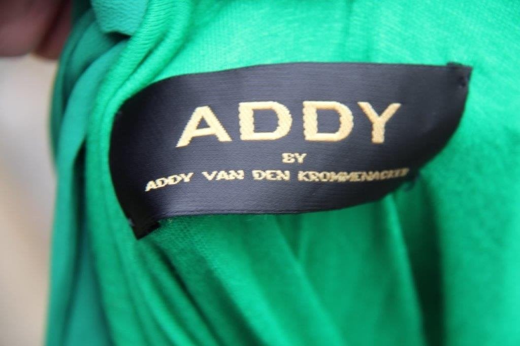 Jurk groen  Addy van den Krommenacker mt M/L Vaste prijs, Maat 38/40 (M), Ophalen of Verzenden, Zo goed als nieuw, Addy van den Krommenacker