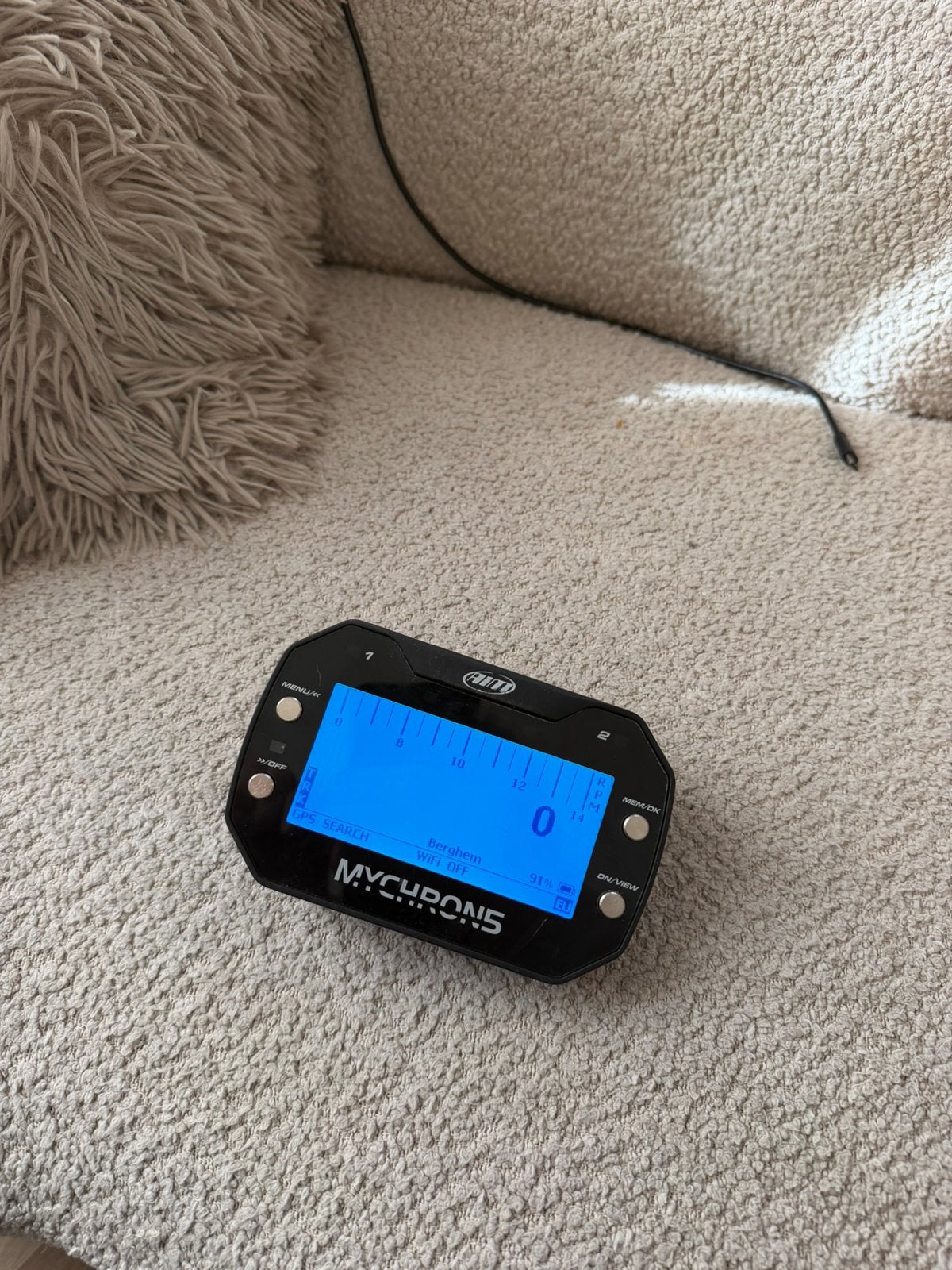 Mychron 5 gps teller laptimer datalogger extra accu en lader, Ophalen of Verzenden, Zo goed als nieuw, Kart