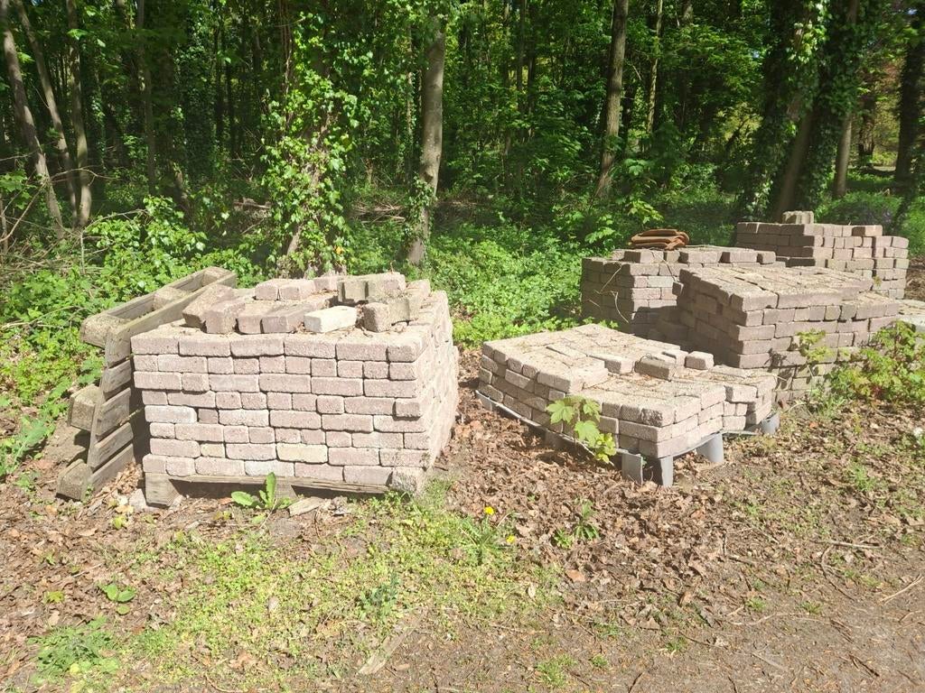 Gebruikte terrastegels/klinkers voor tuin of oprit, Ophalen, Overige materialen, Gebruikt, Klinkers