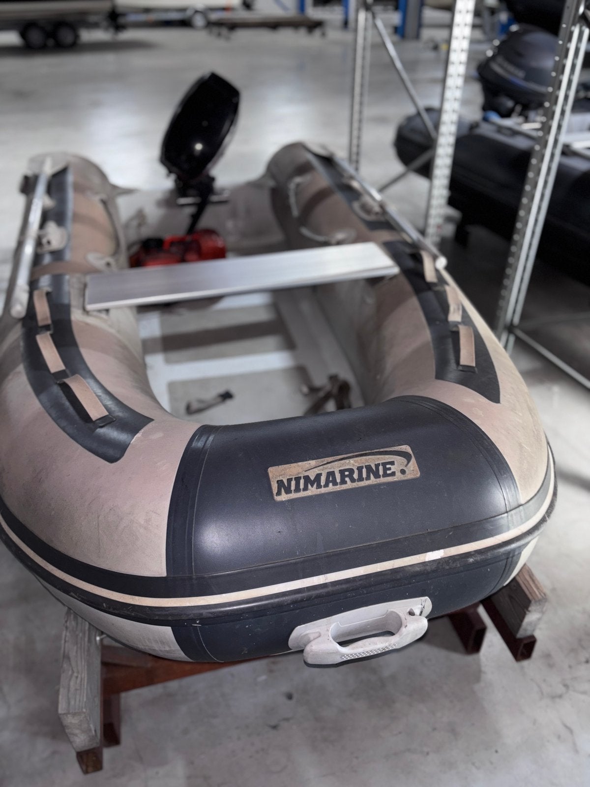 Te koop Nimarine MX-310/0 RAB rubberboot + 8pk Mercury, Watersport en Boten, Ophalen, Aluminium, Zo goed als nieuw, Buitenboordmotor