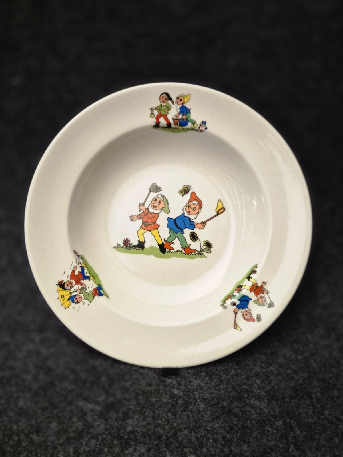 Vintage Royal Sphinx Maastricht kinderbordje kabouters, Antiek en Kunst, Ophalen of Verzenden