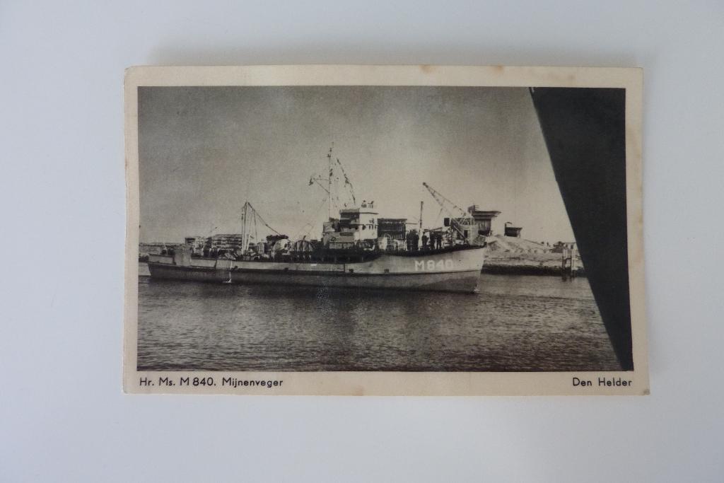 Den Helder Hr. Ms. M840 Mijnenveger 1961, Ophalen of Verzenden, 1960 tot 1980, Gelopen, Noord-Holland