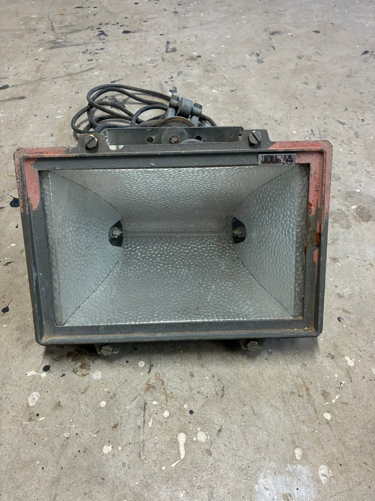 Bouwlamp met klem, Ophalen, Gebruikt, 500 watt of meer, Lamp