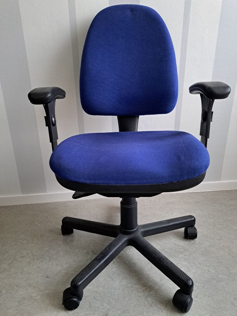 bureaustoel Sitmatic ook voor zakelijk gebruik, Ophalen, Gebruikt, Blauw, Bureaustoel