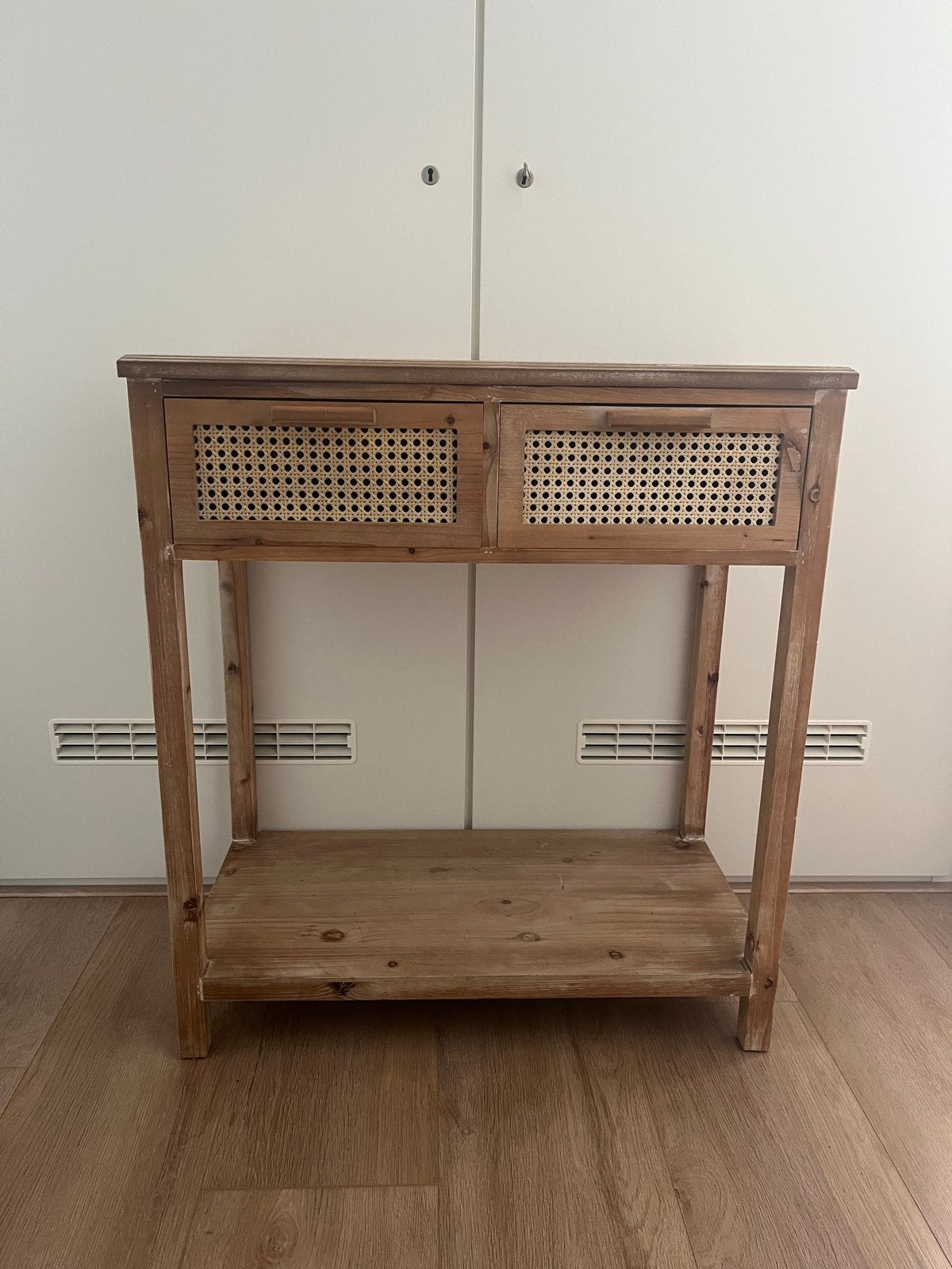 Webbing sidetable Bandung 74x40x83 cm, Huis en Inrichting, Ophalen, 50 tot 100 cm, Zo goed als nieuw, Overige houtsoorten