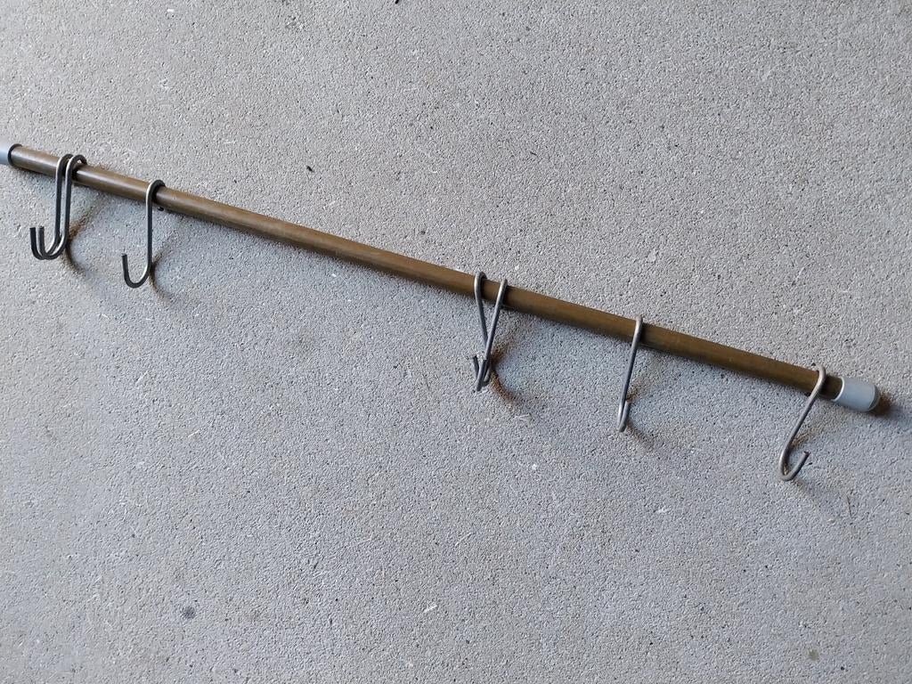 Handige kledingstang met haken voor camping of thuis, Caravans en Kamperen, Ophalen of Verzenden, Gebruikt