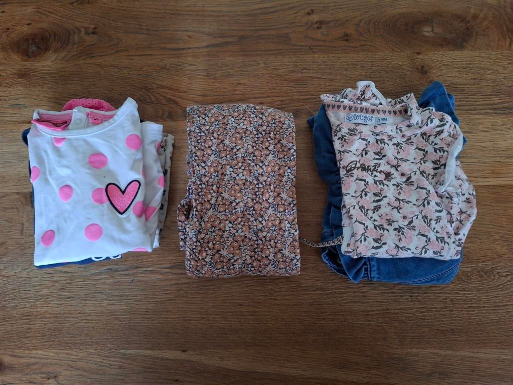 Pakket meisjeskleding maat 74-80, zeer nette staat, Kinderen en Baby's, Babykleding | Maat 80, Meisje, Dirkje, Ophalen of Verzenden
