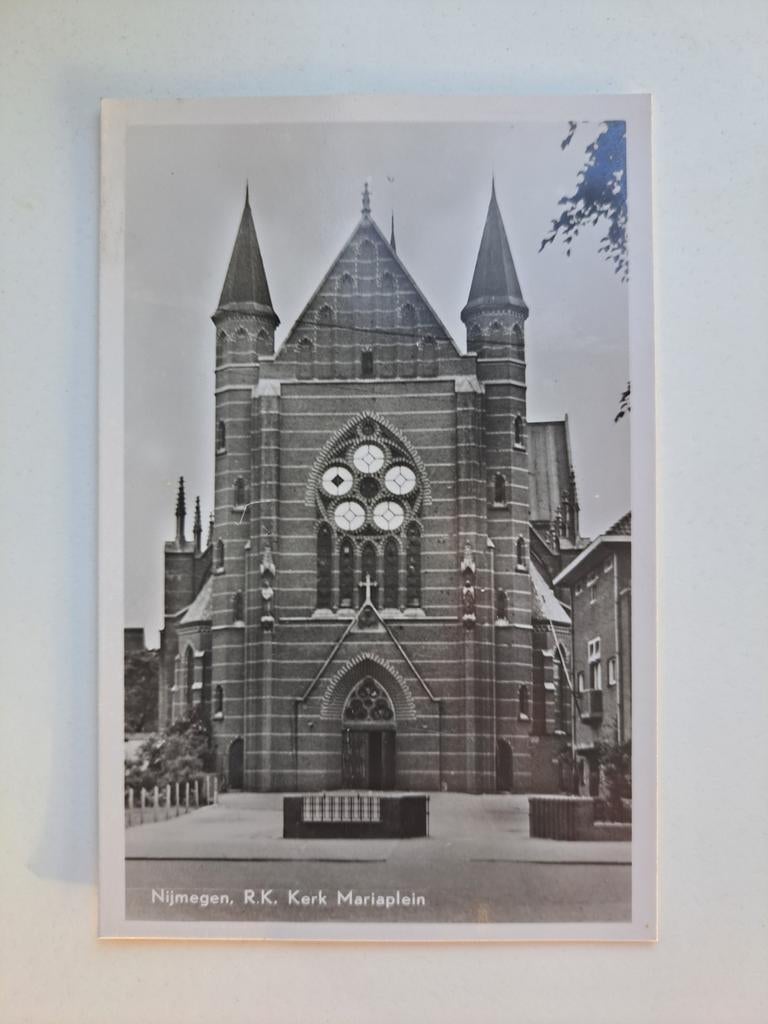 Nijmegen, R.K. Kerk Mariaplein fotokaart, Ophalen of Verzenden, Gelderland