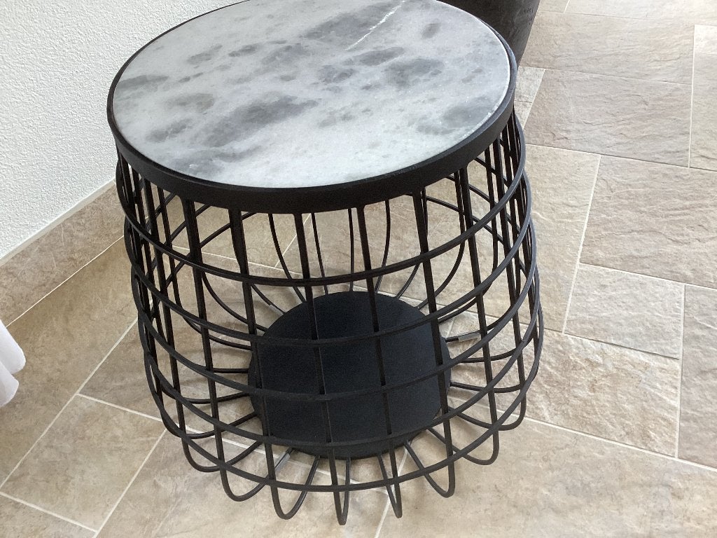Bijzet tafel, Overige materialen, Minder dan 55 cm, Rond, Zo goed als nieuw