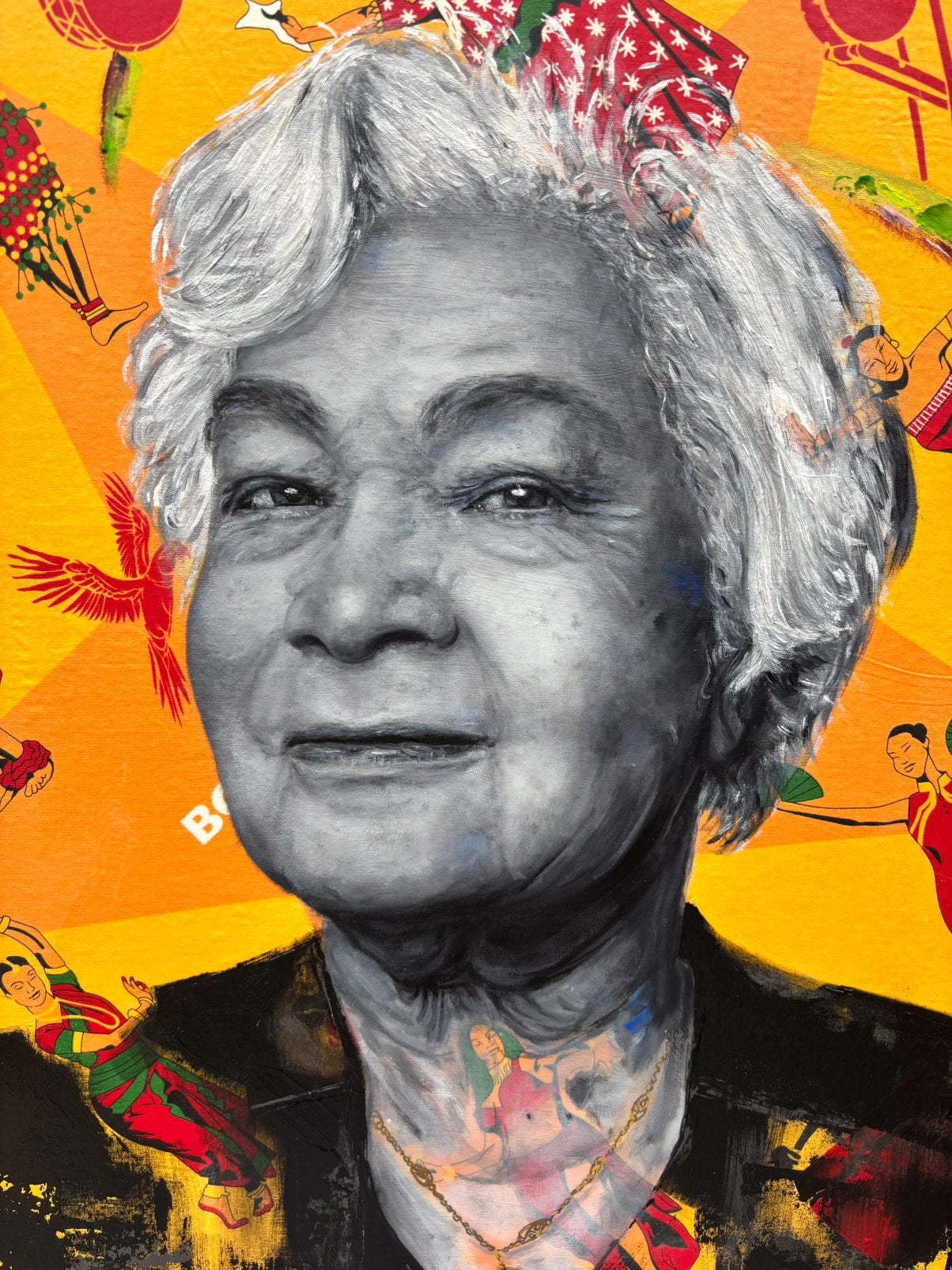 Olieverf portret van Cynthia McLead, Ophalen, Doek, Portret of Personen, Realistisch