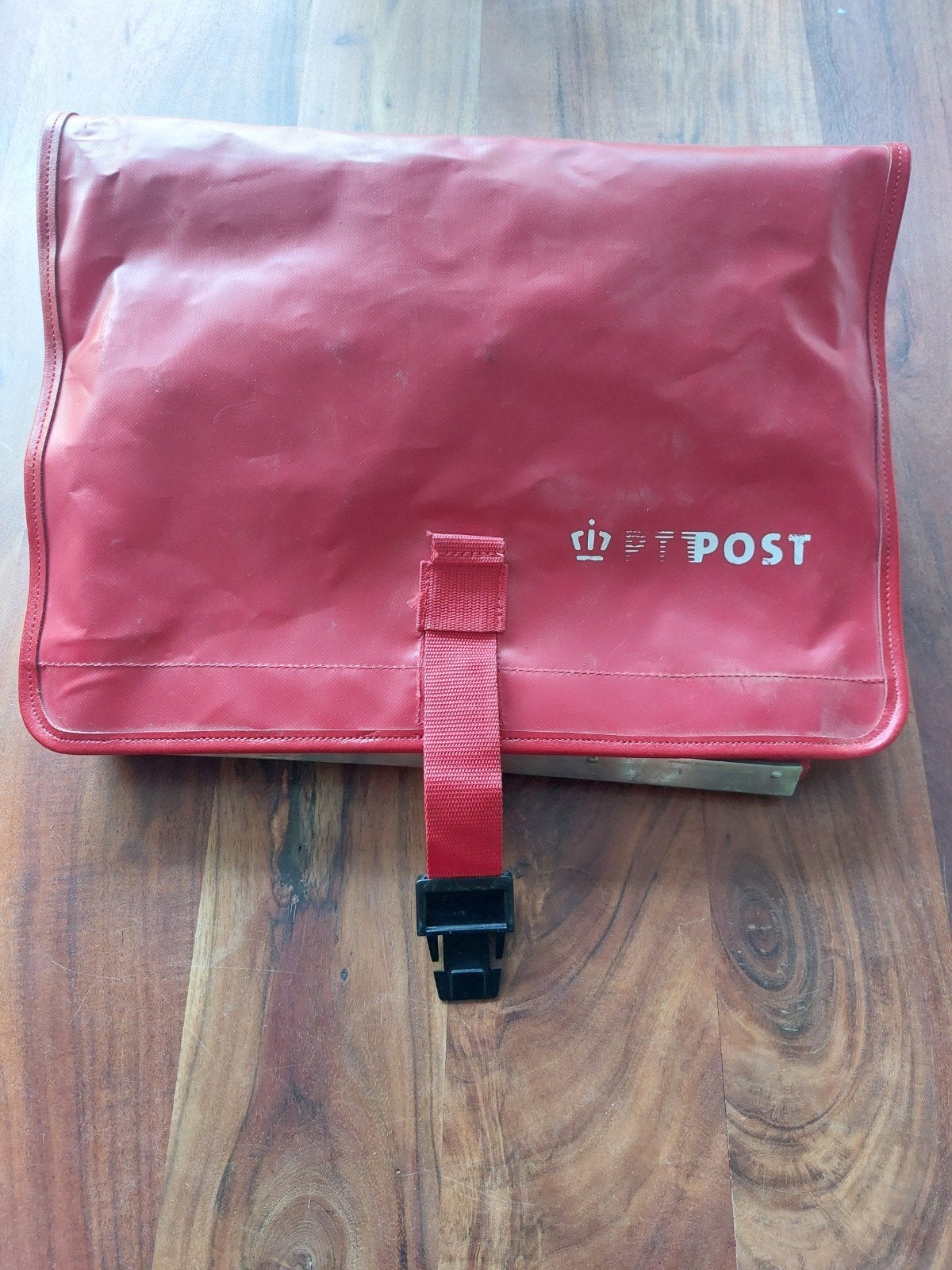 Vintage PTT Post tas - Rode postbode tas, Ophalen, Gebruikt