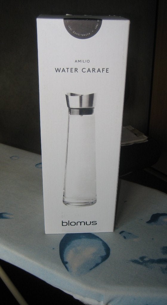 NIEUW! mooie waterkaraf in doos - Blomus (Amilio), Nieuw, Ophalen of Verzenden, Meerkleurig, Overige merken