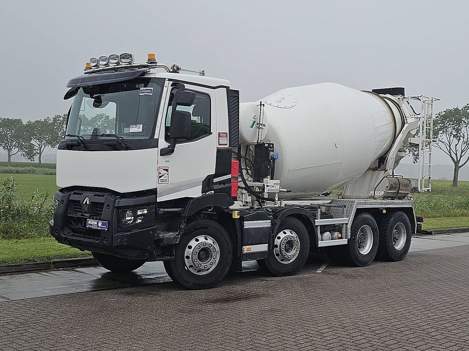 RENAULT C 430 8x4 stetter10m3, Auto's, Automaat, Euro 6, Stoelverwarming, Wit