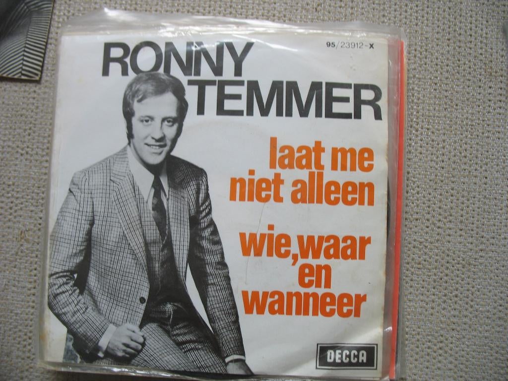 Ronny Temmer - Laat me niet alleen, Gebruikt, 7 inch, Single, Ophalen of Verzenden