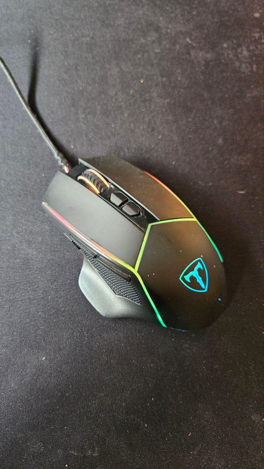 T-DAGGER Camaro T-TGM306 RGB Gaming Muis, Rechtshandig, Muis, Gebruikt, Gaming muis