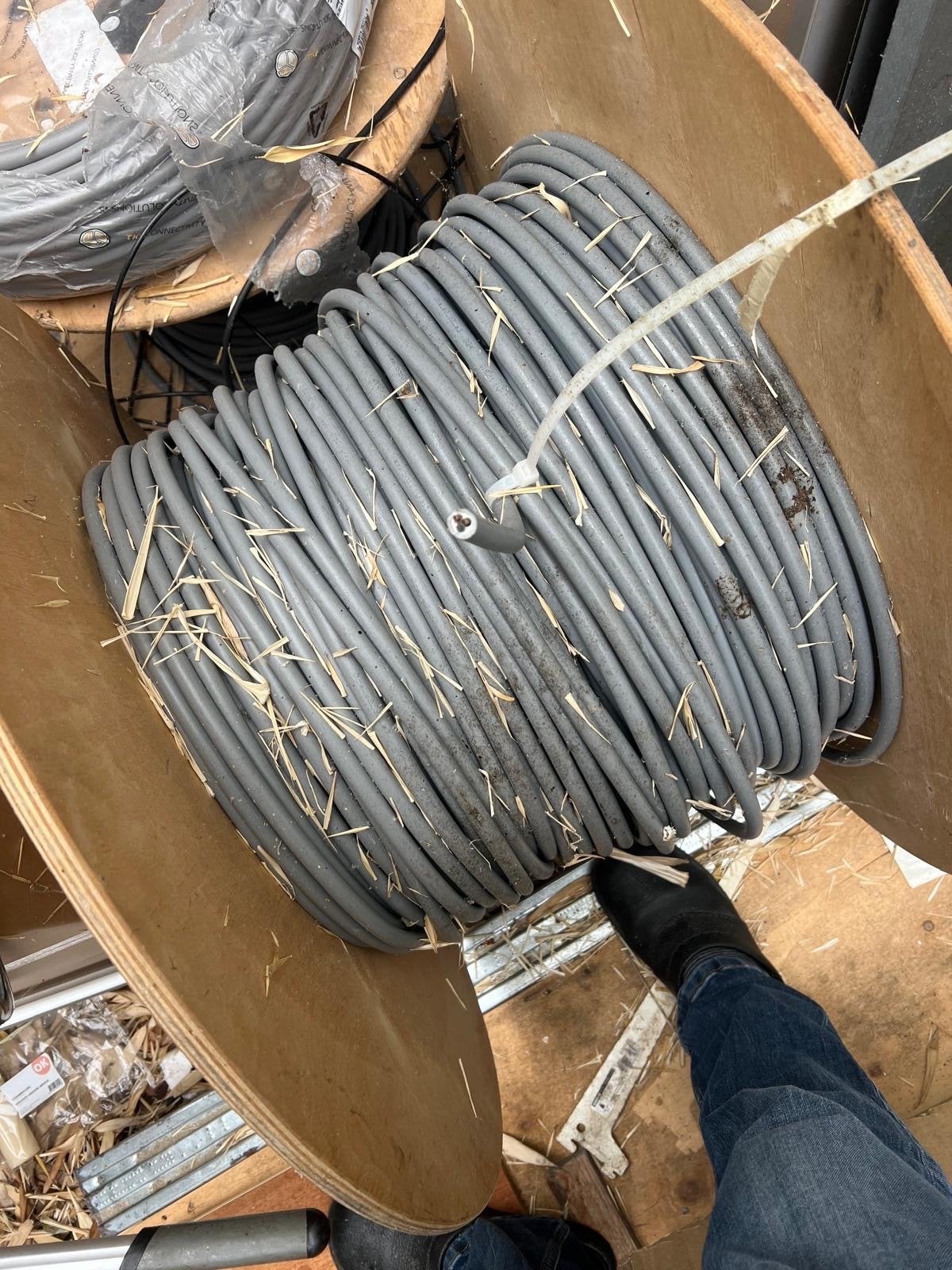 Nieuwe YMVK kabel 3x4mm op haspel - 500 meter, Ophalen, Nieuw, Kabel of Snoer