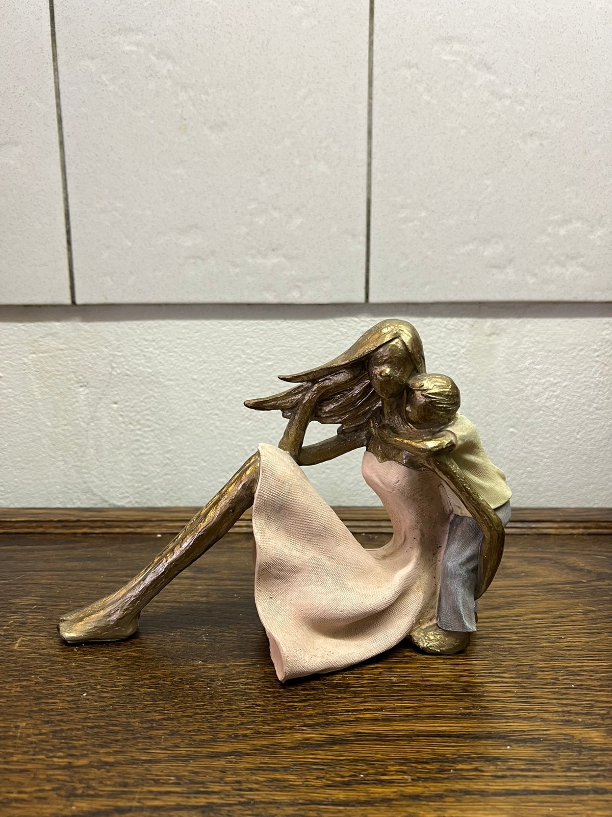 Beeld moeder en kind Clayre & Eef, Verzenden, Nieuw, Mens