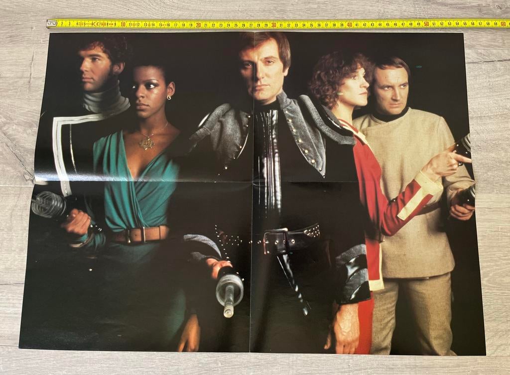 Dubbelzijdige poster Blake’s seven en Star Trek, Ophalen of Verzenden, A1 t/m A3, Film en Tv, Rechthoekig Staand