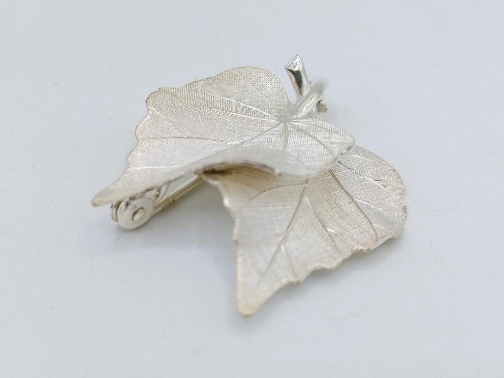Zilveren blad broche, 925, Info@zilverwebsite.nl, Verzenden, Zo goed als nieuw, Zilverwebsite.nl