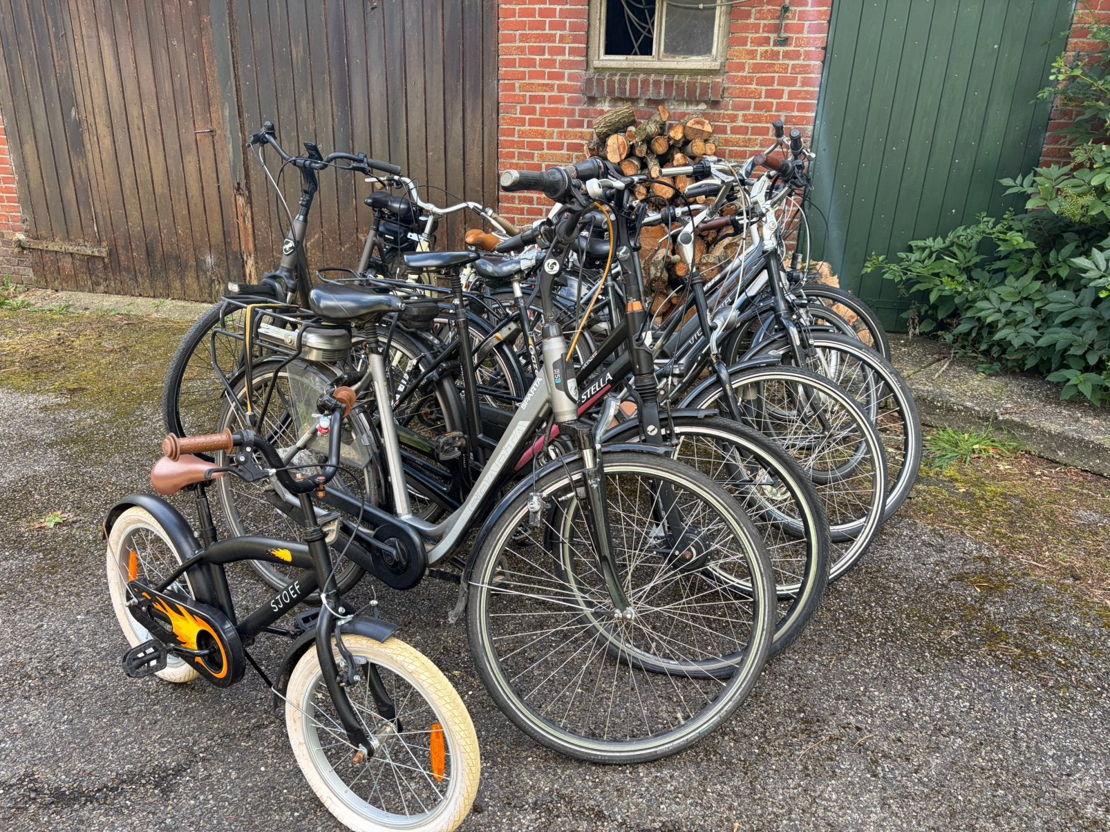Partij van 10 fietsen, Ophalen, Gebruikt