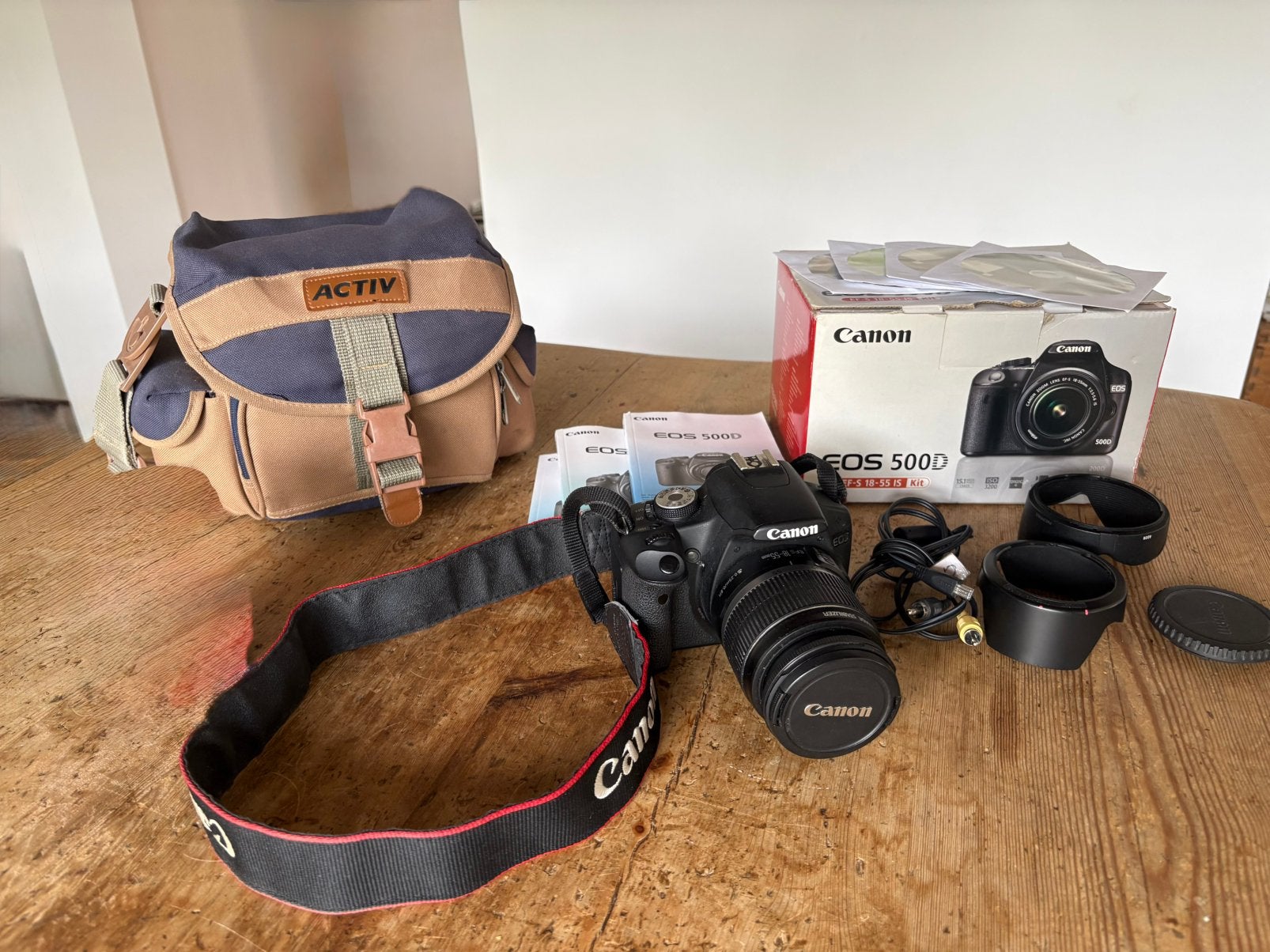 Canon EOS 500D camera, Audio, Tv en Foto, Fotocamera's Digitaal, Ophalen, Gebruikt, Spiegelreflex, Canon