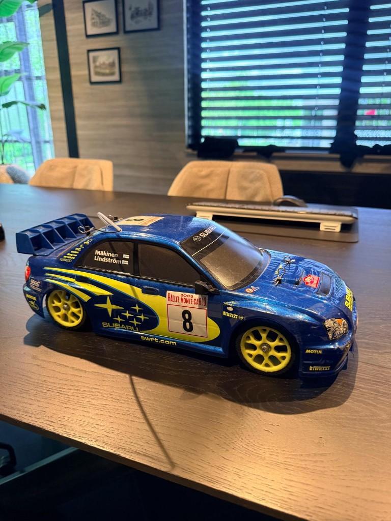 Tamiya Subaru Impreza RC WRC 2003 Monte Carlo, Hobby en Vrije tijd, Modelauto's | 1:18, Gebruikt, Auto, Overige merken, Ophalen of Verzenden