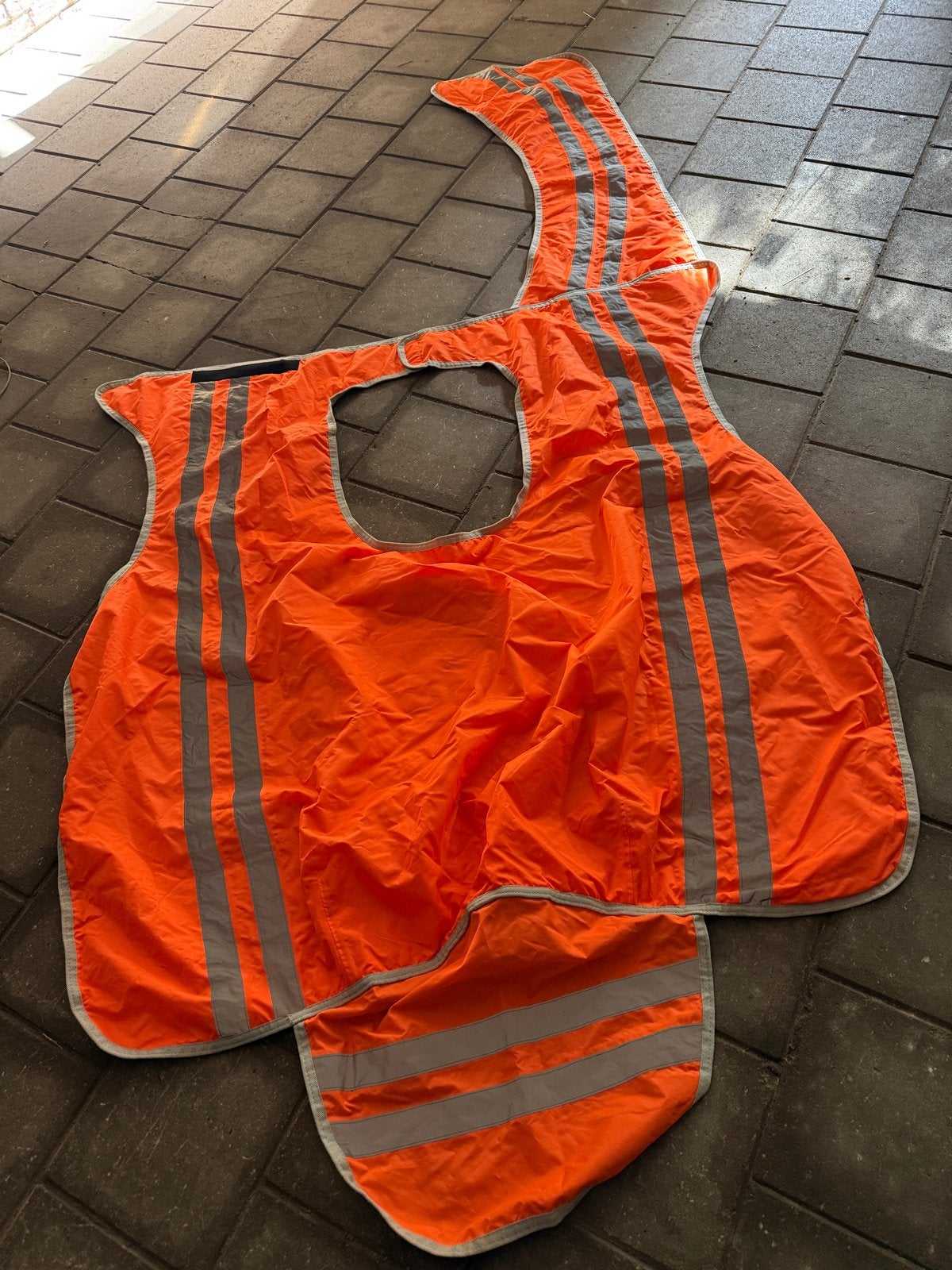 reflecterene uitrijdeken, Dieren en Toebehoren, Ophalen of Verzenden, Gebruikt, Oranje, Deken