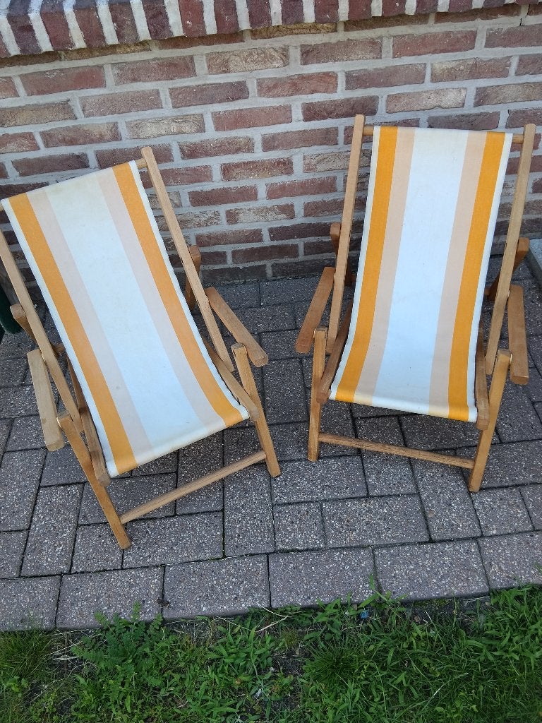 2 vintage kinderstrandstoelen, Ophalen