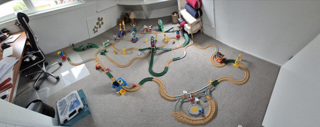 Fisher Price Geotrax Uitgebreide Treinset, Ophalen of Verzenden, Zo goed als nieuw, Speelset