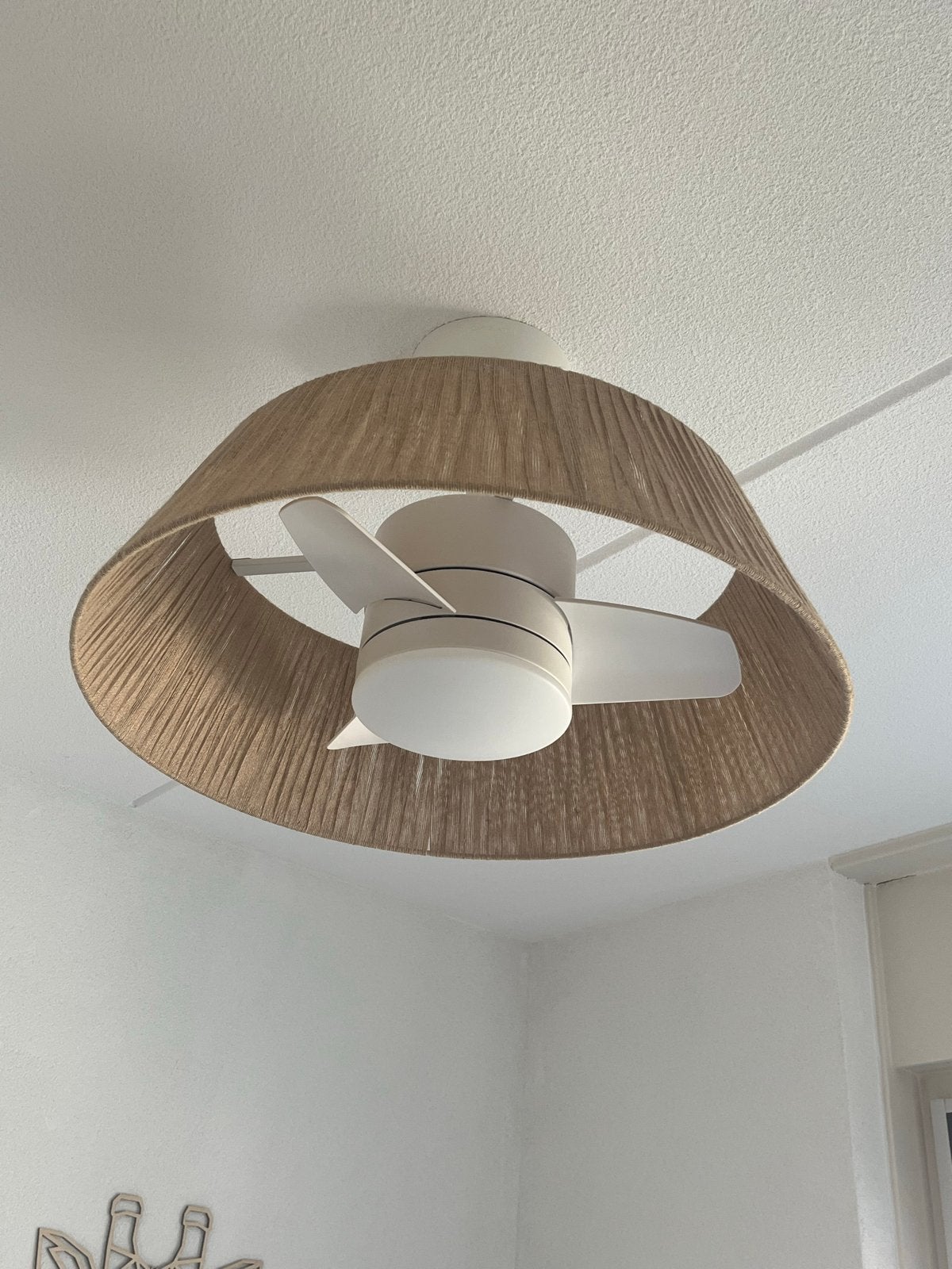 Plafondventilator CREATE met lamp en afstandsbediening, Ophalen, Zo goed als nieuw, Plafondventilator