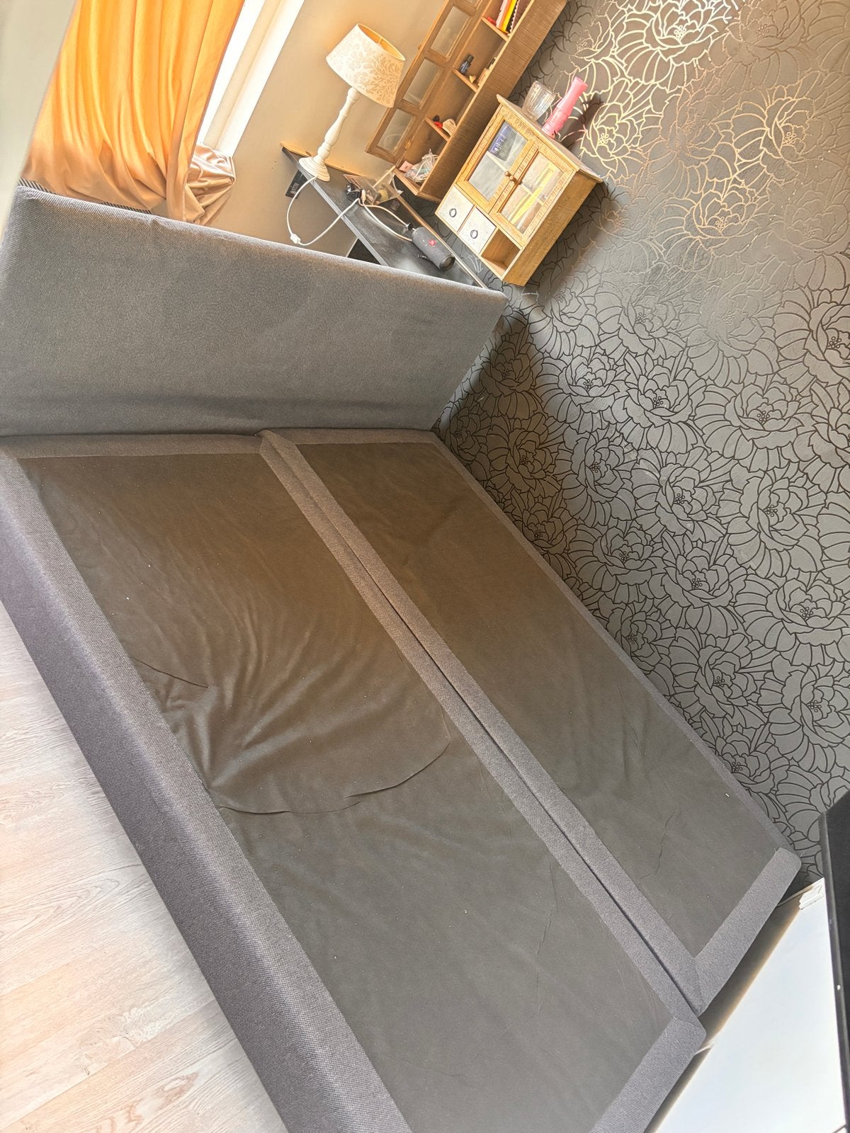 Gratis Tweepersoons boxspring, Huis en Inrichting, Ophalen, Gebruikt, Tweepersoons, 140 cm