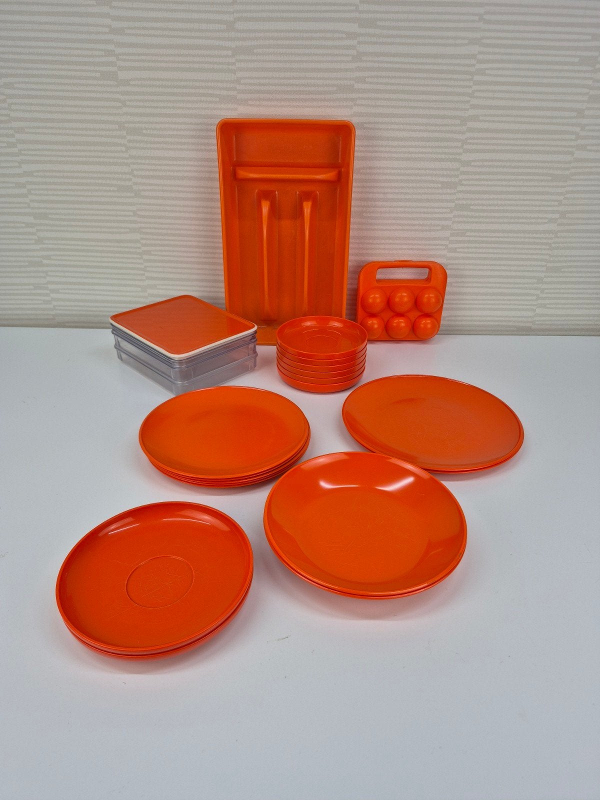 Per stuk vanaf €2,- Vintage Mepal campingservies oranje., Ophalen of Verzenden, ., ., .
