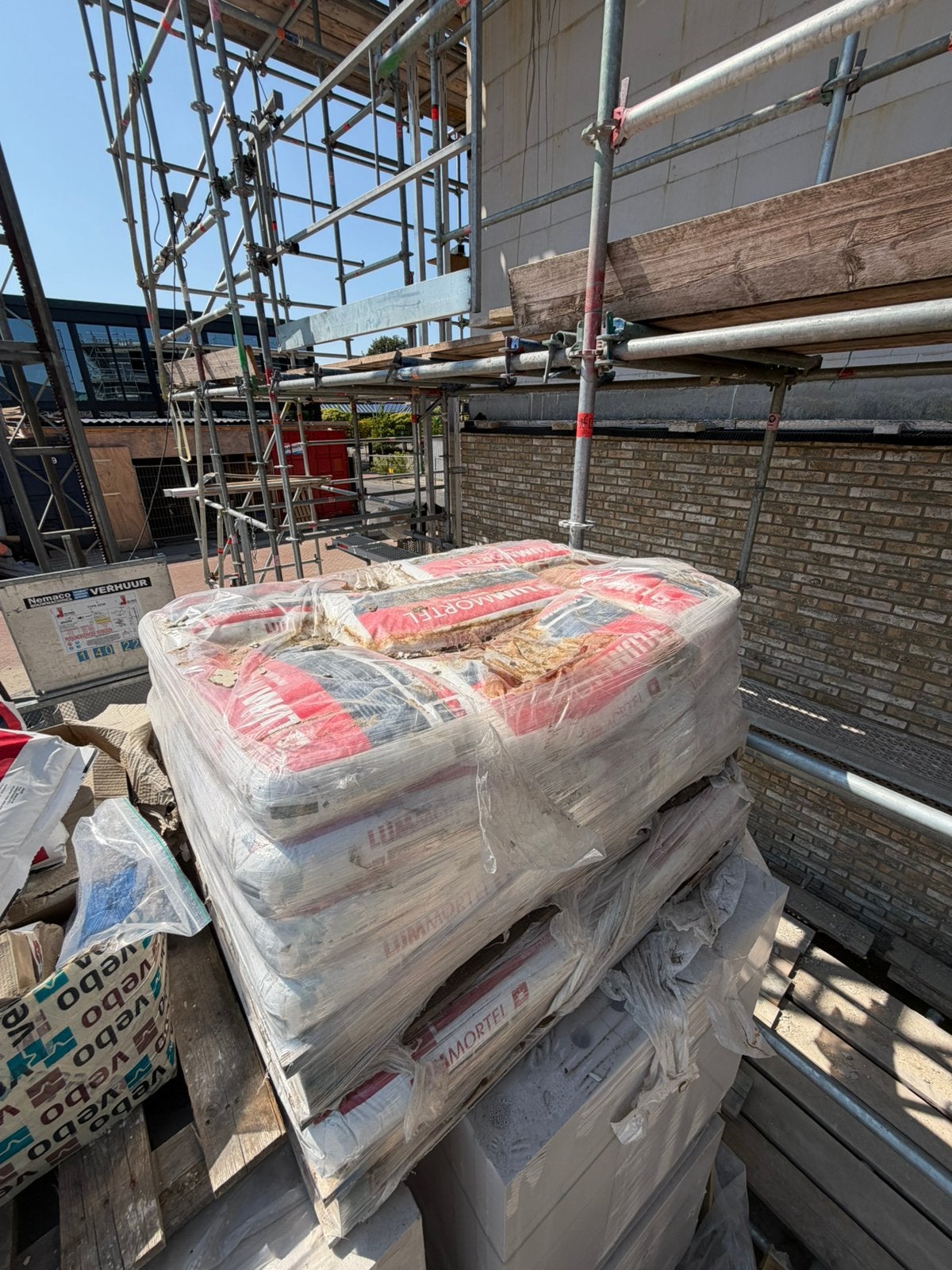 30 zakken professionele Calduran zomer lijmmortel - 25 KG, Ophalen of Verzenden, Zo goed als nieuw, Overige typen
