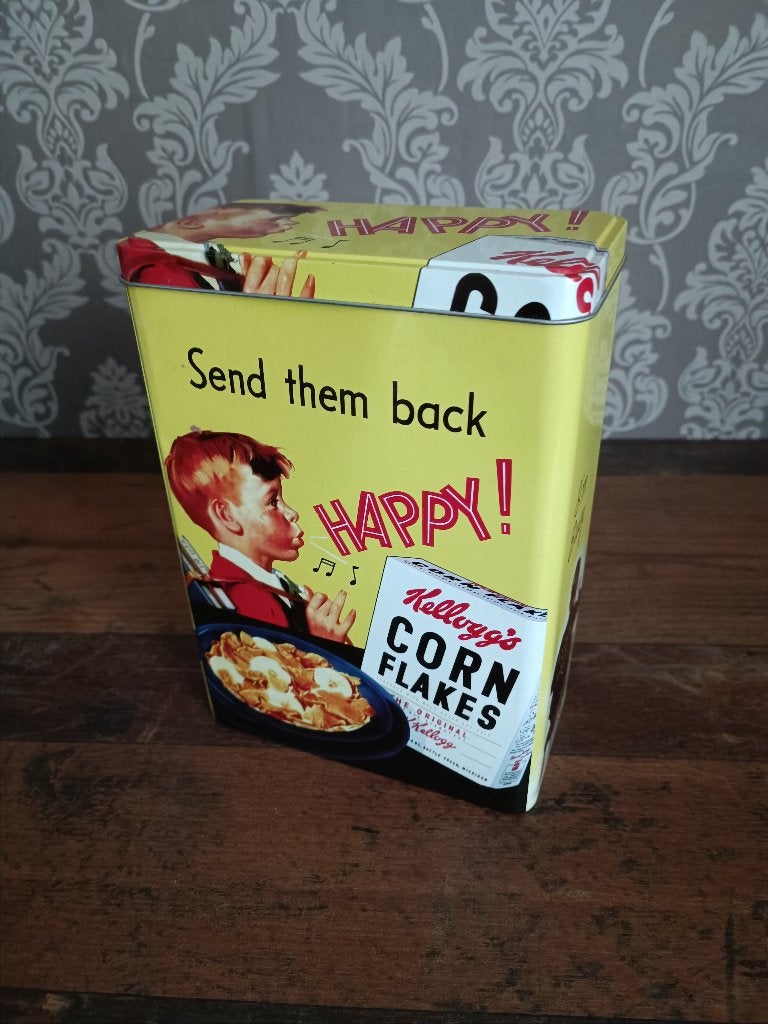 Blik: Corn Flakes / Kellogg's / Fifties /50's / Diner/, Verzenden, Gebruikt, Overige typen