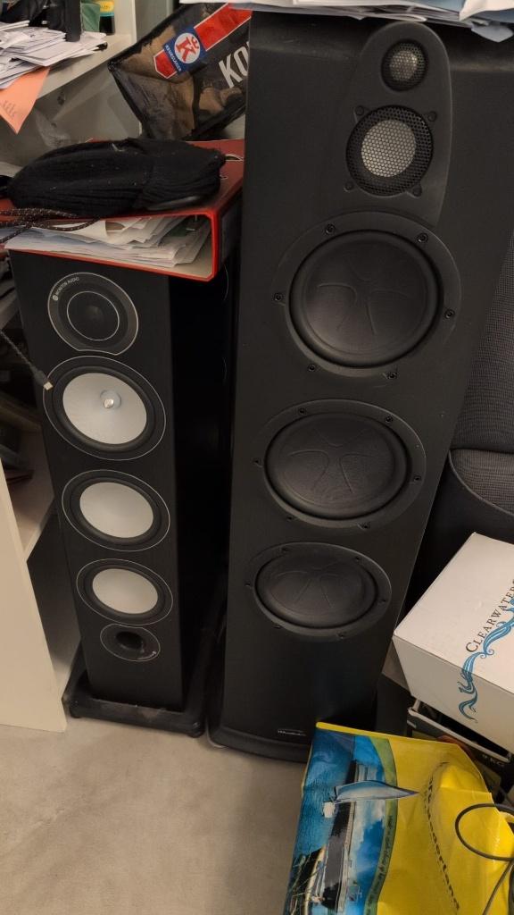 Wharfedale Jade-7 speakers, Ophalen, 120 watt of meer, Front, Rear of Stereo speakers, Overige merken