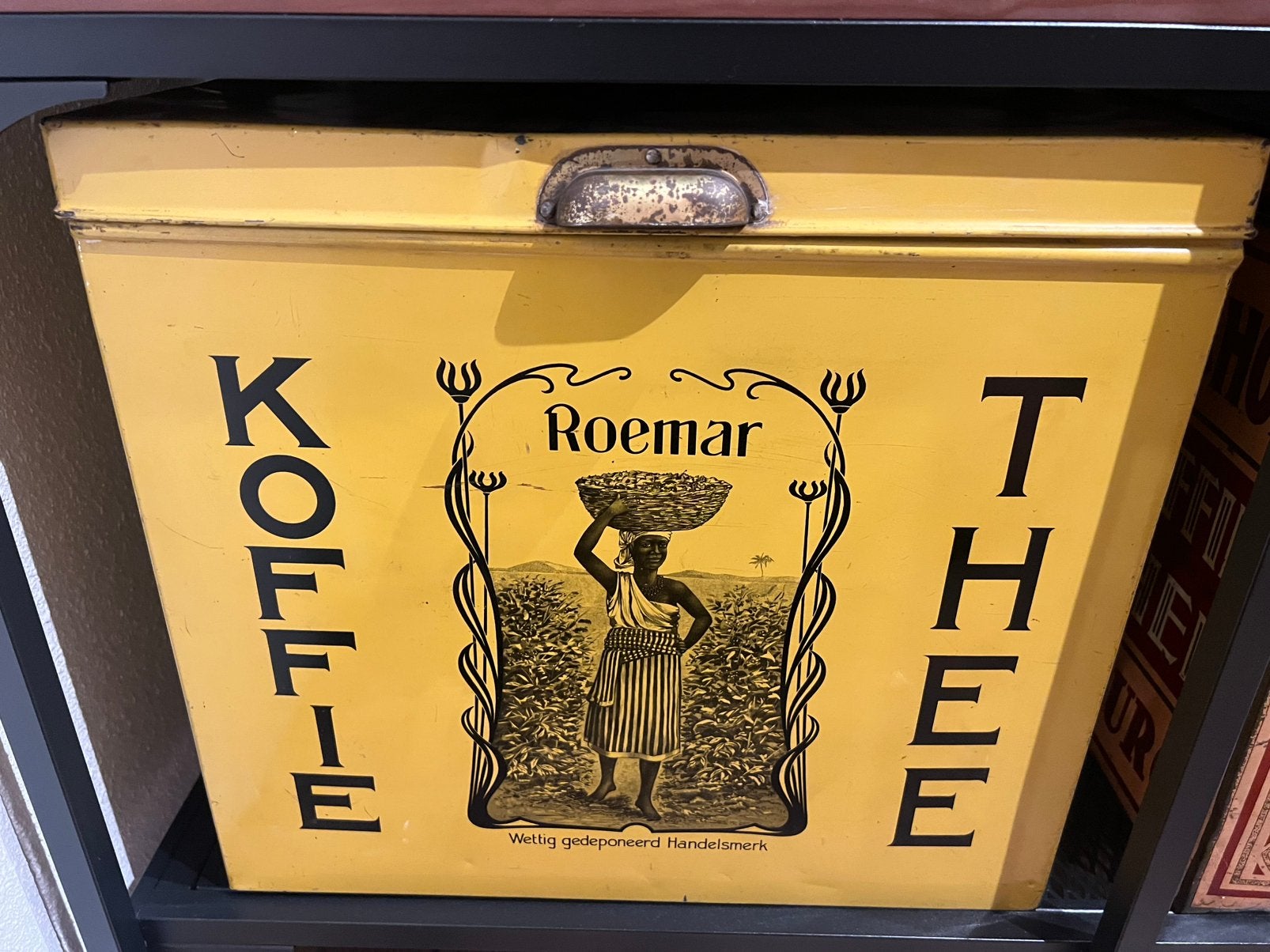 Winkelblik Roemar koffie en thee, Verzamelen, Blikken, Ophalen of Verzenden, Koffie