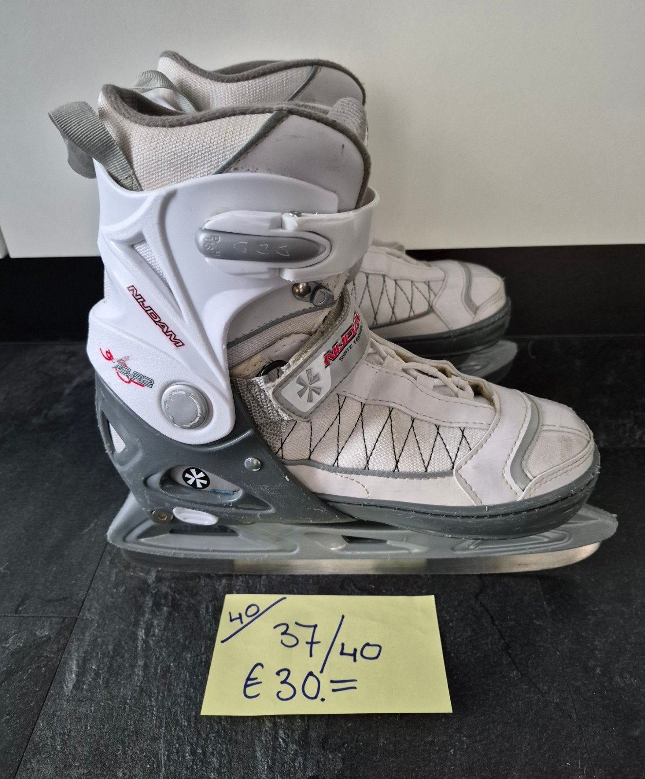 Nijman ijshockey schaatsen verstelbaar 37tm40, Ophalen of Verzenden, Zo goed als nieuw, IJshockeyschaatsen, Overige merken