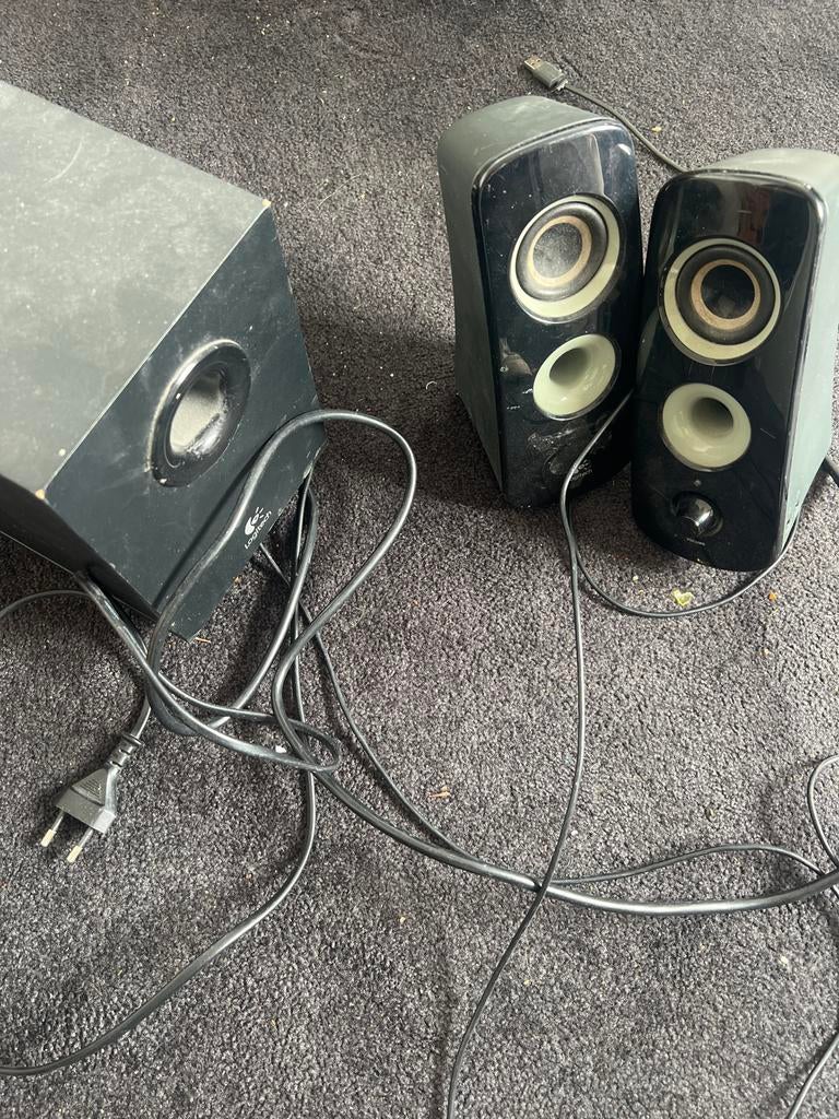 Logitech 2.1 Speaker Set, Computers en Software, Pc speakers, Ophalen, Gebruikt, Audiokanaal 2.1