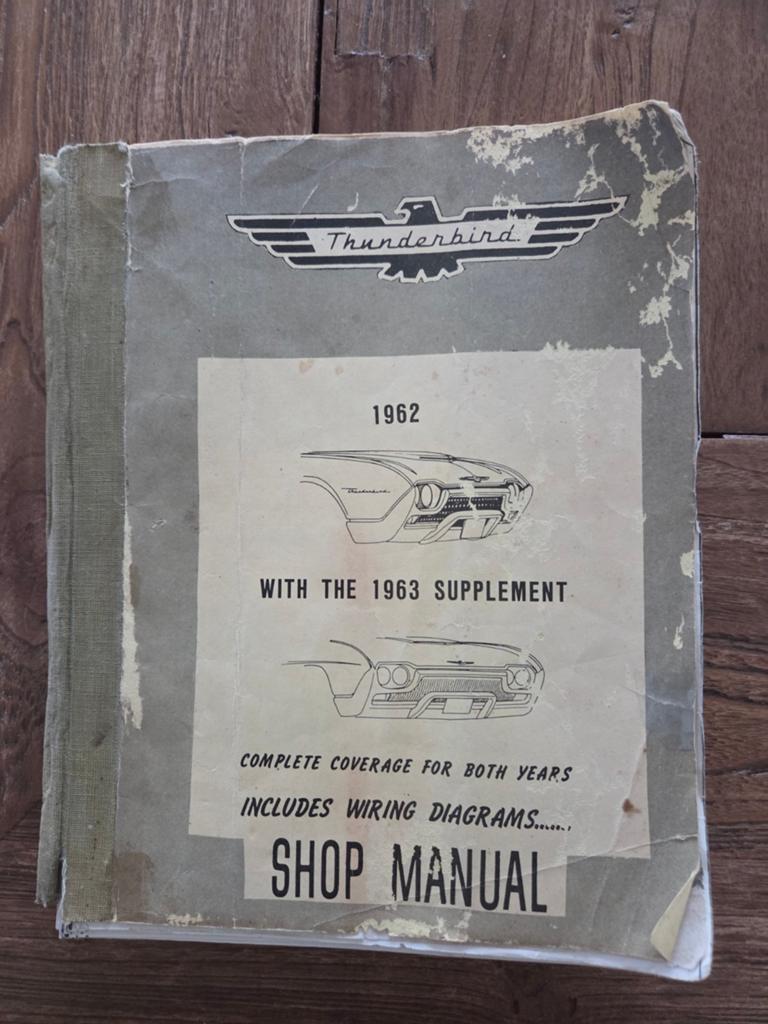 Ford Thunderbird Werkplaatshandboek 1962-1963, Ophalen of Verzenden