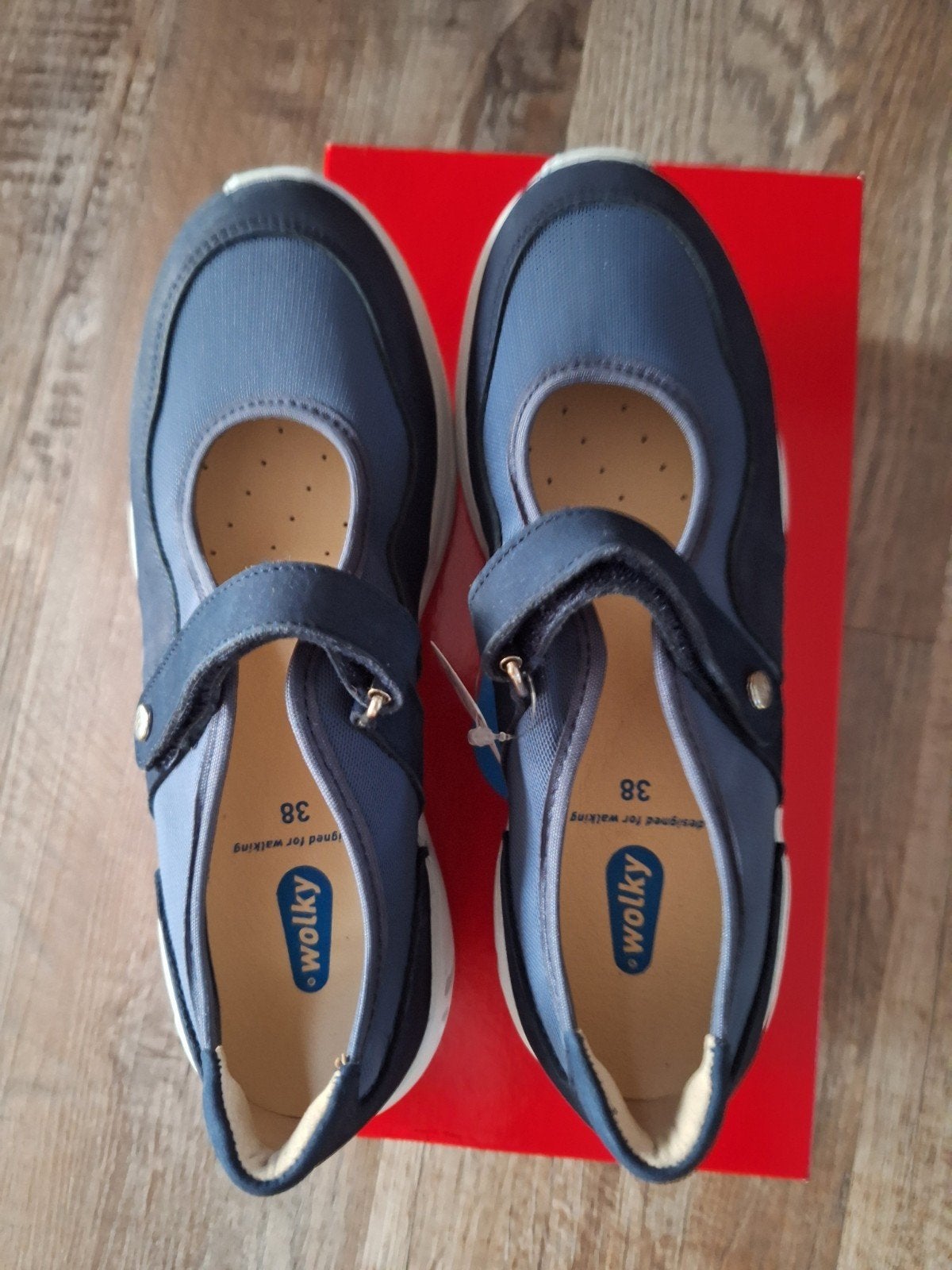 Wolky Spring S2F Stretch & Leather com. 820 Denim - Maat 38, Kleding | Dames, Schoenen, Verzenden, Nieuw, Blauw