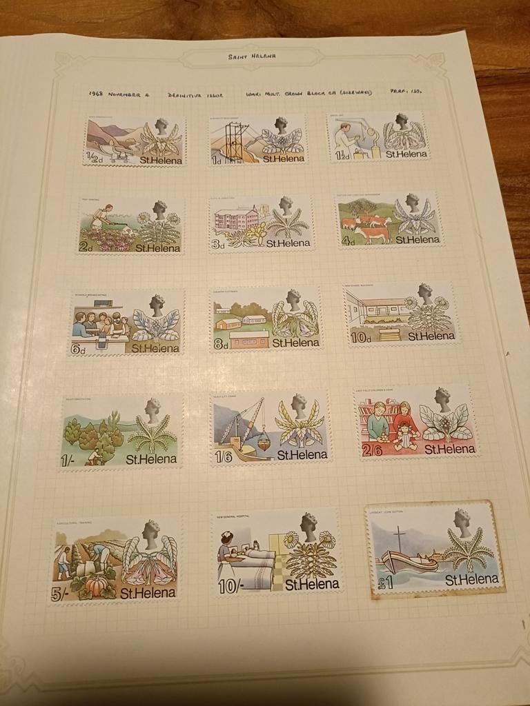 Postzegels - Saint Helena - 1968 november, Ophalen of Verzenden, Setje