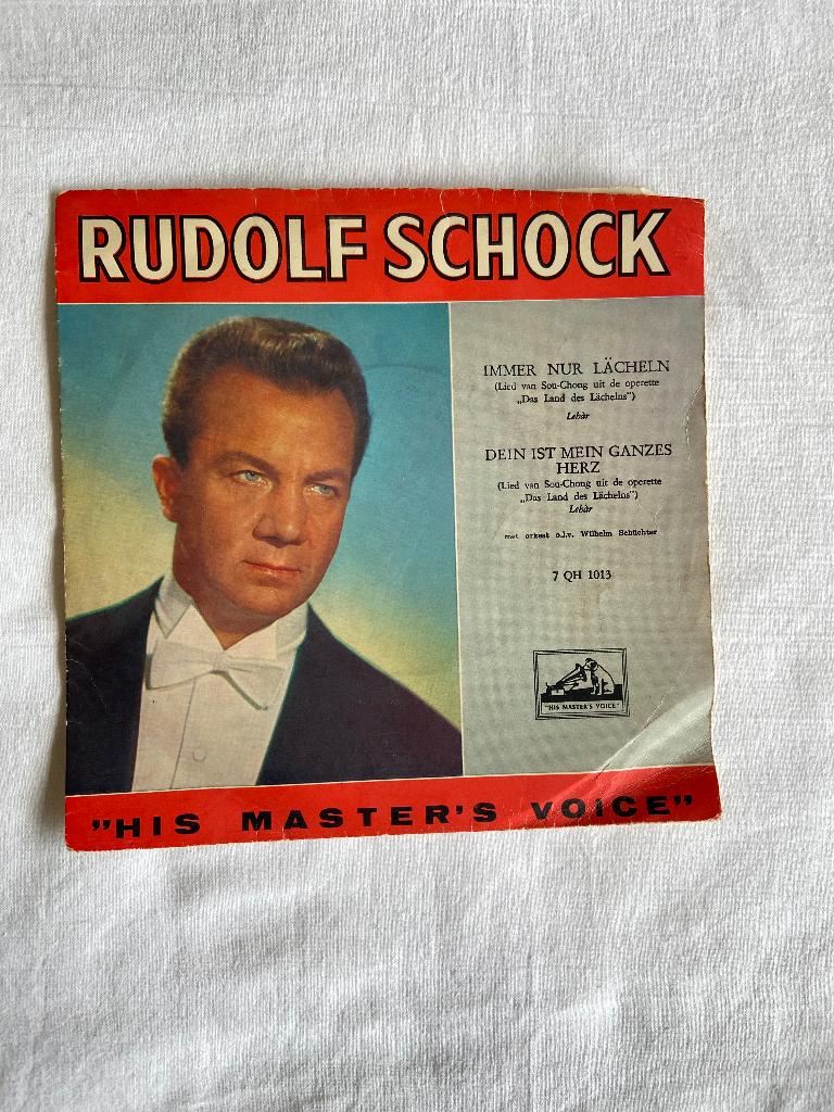 Rudolf Schock - immer nur lachein, Cd's en Dvd's, Ophalen of Verzenden, Zo goed als nieuw, 7 inch, Single