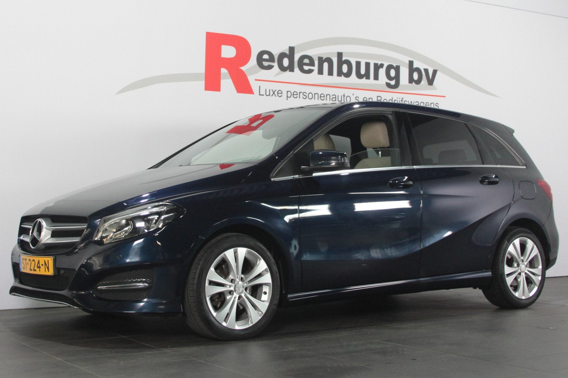 Mercedes-Benz B-Klasse 160 Ambition - Leder / Navi / Bluetoo, Auto's, Voorwielaandrijving, Gebruikt, 4 cilinders, Blauw
