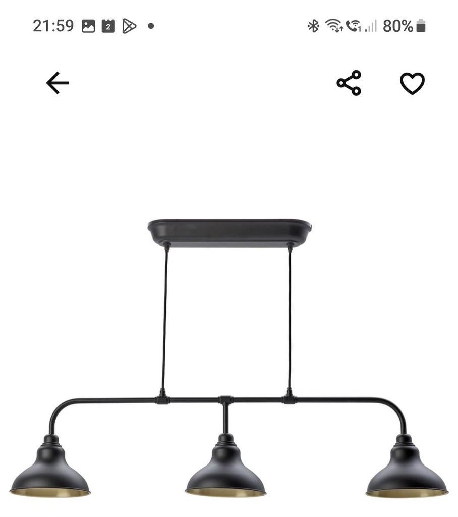 Agunnaryd lamp Ikea, Huis en Inrichting, Lampen | Hanglampen, Ophalen, Zo goed als nieuw, Minder dan 50 cm