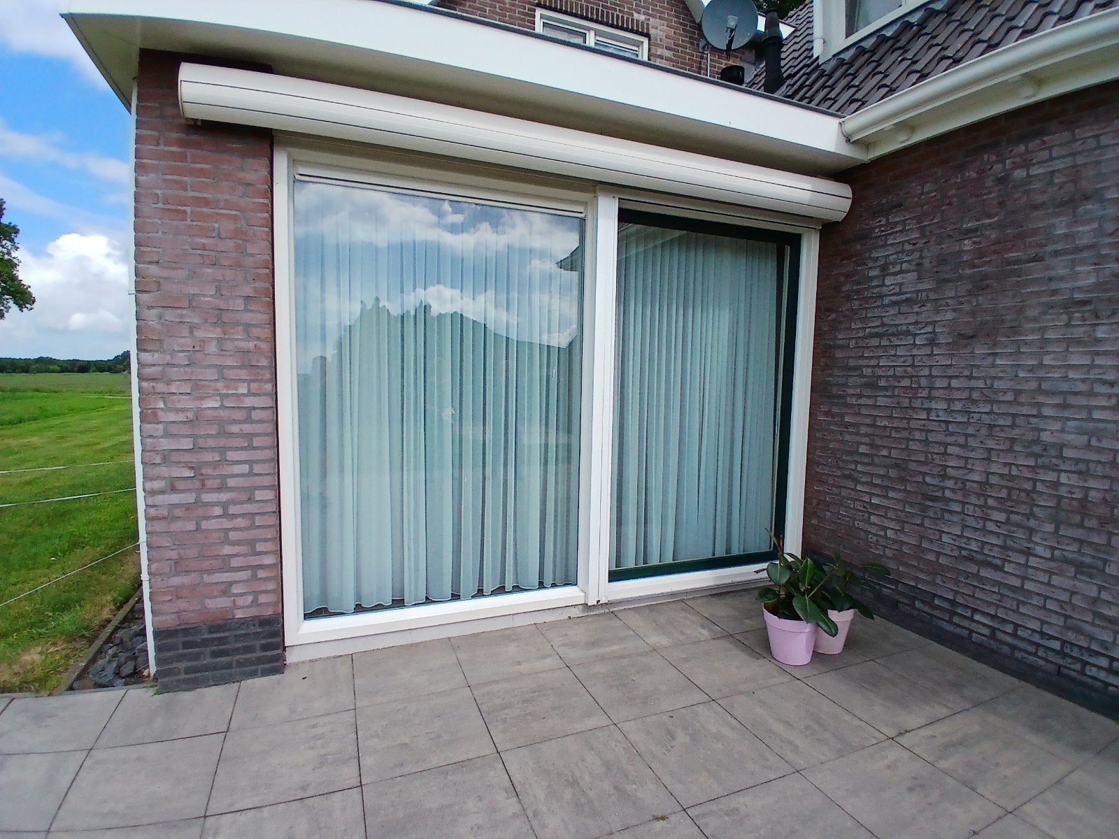 Kunststof pui. Zie foto, Doe-het-zelf en Verbouw, Kozijnen en Schuifpuien, Ophalen, Kunststof, Gebruikt, 225 cm of meer