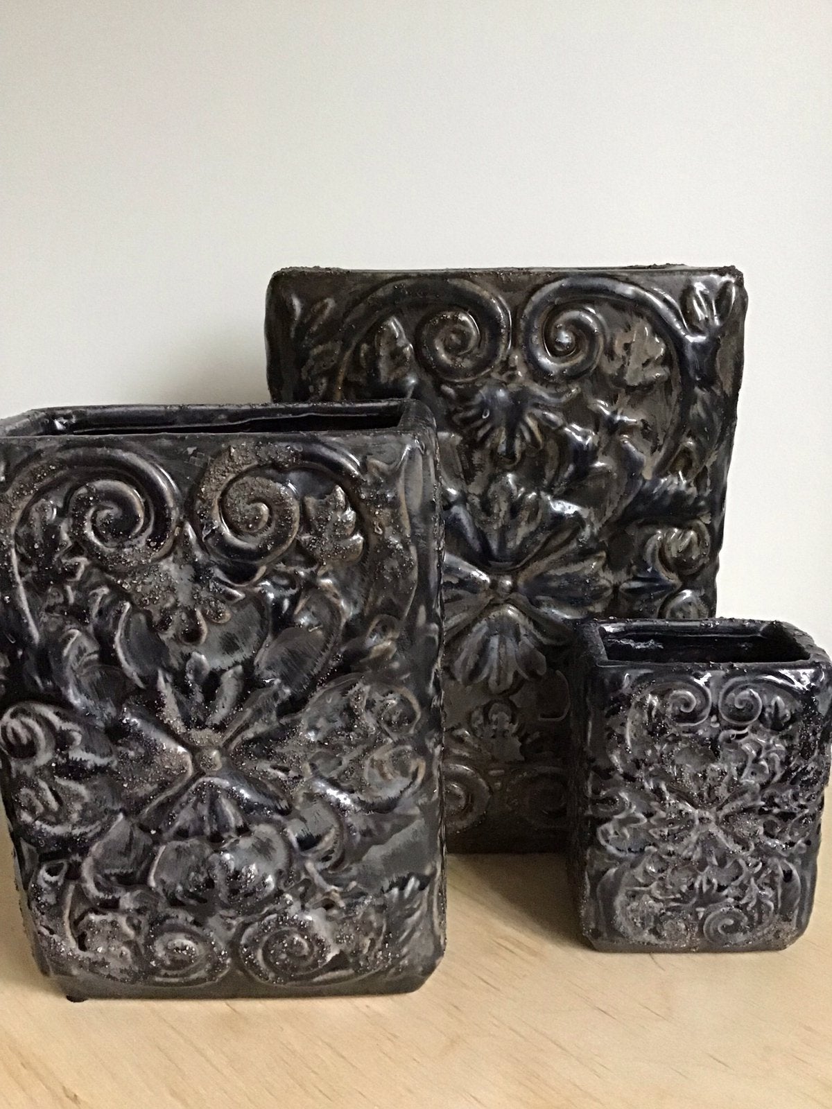 Bloempotten van PTMD, brocante, aardewerk, Ophalen, Zo goed als nieuw