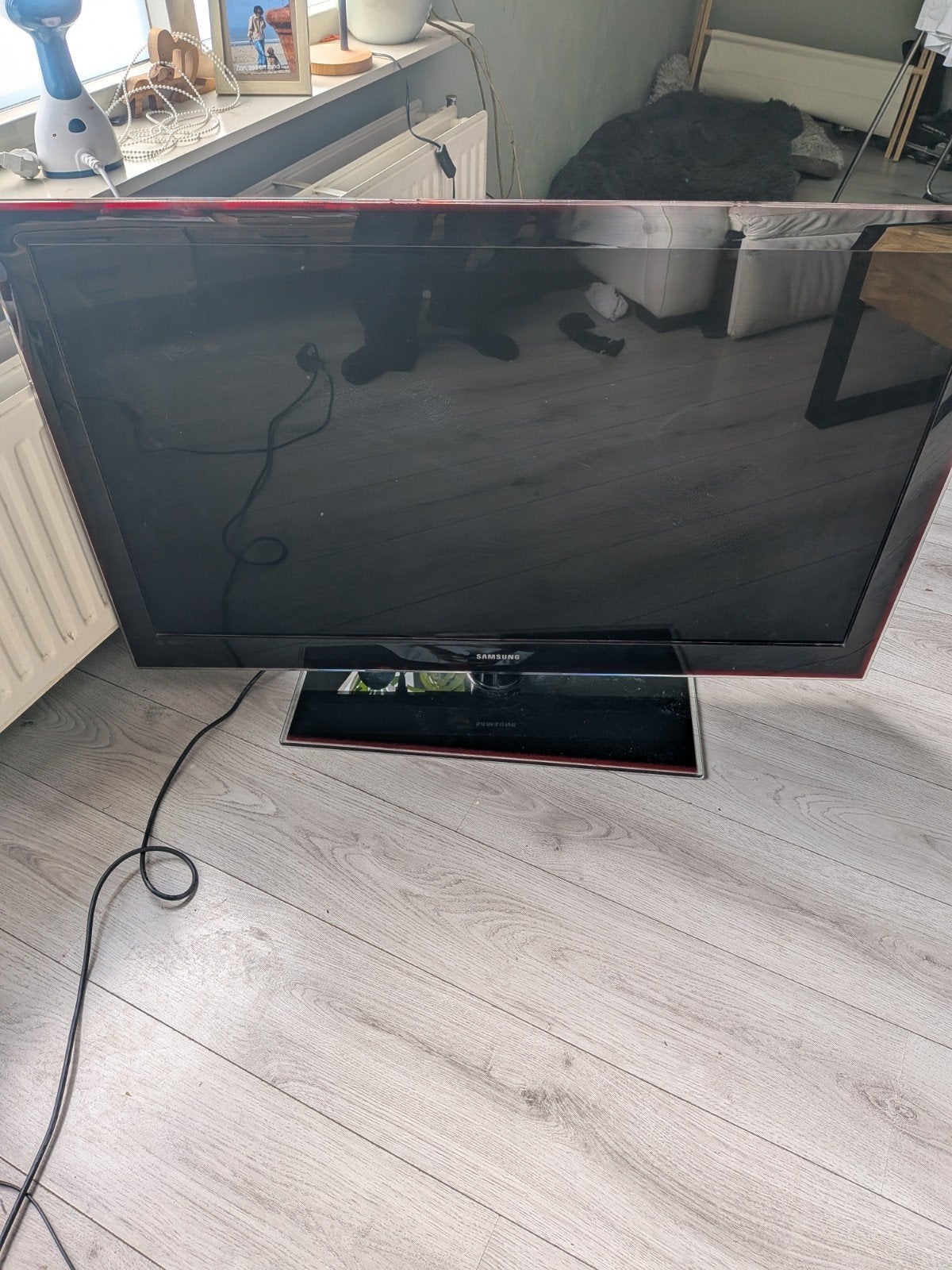 Samsung 46 Inch Full HD LCD TV met Rose Black Design, Ophalen, Gebruikt, LCD, Samsung